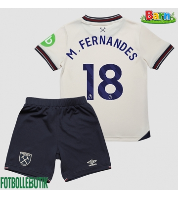 West Ham United Mateus Fernandes #18 Bortaställ Barn 2025-26 Kortärmad (+ Korta byxor)